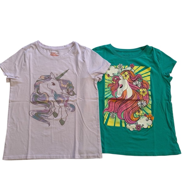 Bundle of 4 The Children’s Place & Cat & Jack T-Shirts Girls Size Large (10-12) - Picture 2 of 7